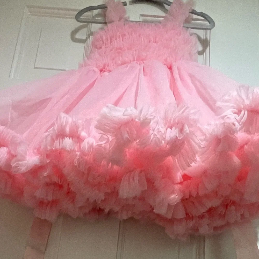 Ruffle Butts Pink Ruffled party dress - Picture 4 of 6